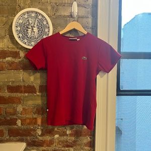 The Boyfriend Sale! Brand New! Never worn! Small Red Lacoste Tshirt